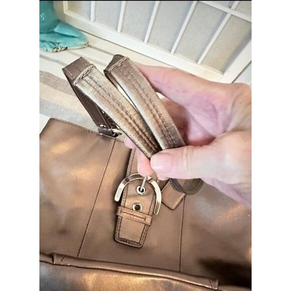 Coach Soho Metallic Bronze Handbag - Picture 6 of 11